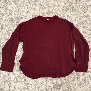 Joy Lab Comfy Burgundy Long Sleeve Top